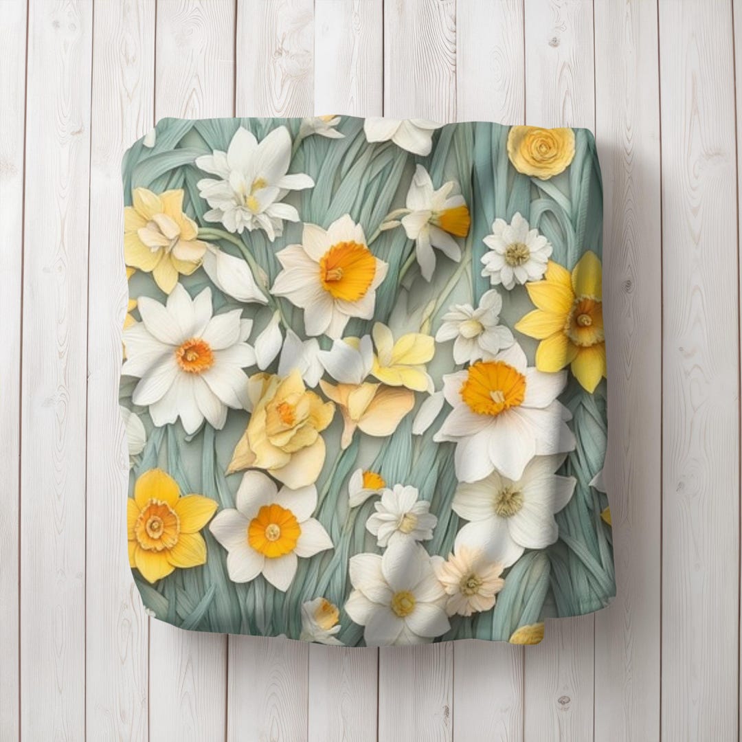 Daffodil Woven Throw Blanket