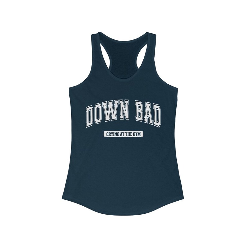 Down Bad Tank Top, Funny Tortured Poets Merch, Gift for fitness fan, In My Workout Era Gym Racerback Tank Top, TTPD fan album song lyrics zdjęcie 5