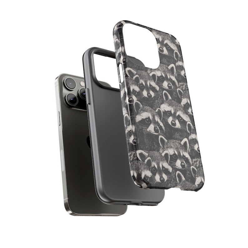 Raccoons Phone Case for iPhone 16 Pro Max Cute Feral Gift For Animal Lover Samsung Galaxy 25 Ultra Case Tough Phone Cover 15 Plus Pixel 9 24 image 4