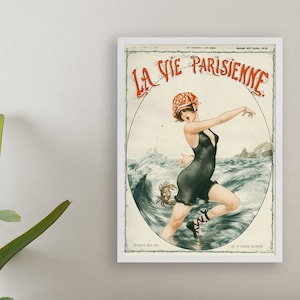 la vie Parisienne (the Parisian life) Magazine Cover - July 1919