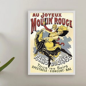 Vintage Poster Au Joyeux - Moulin Rouge - 1896