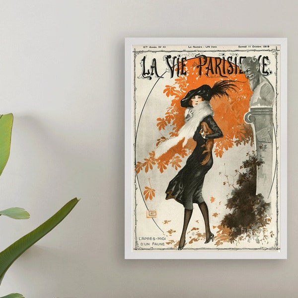 la vie Parisienne (the Parisian life) Magazine Cover