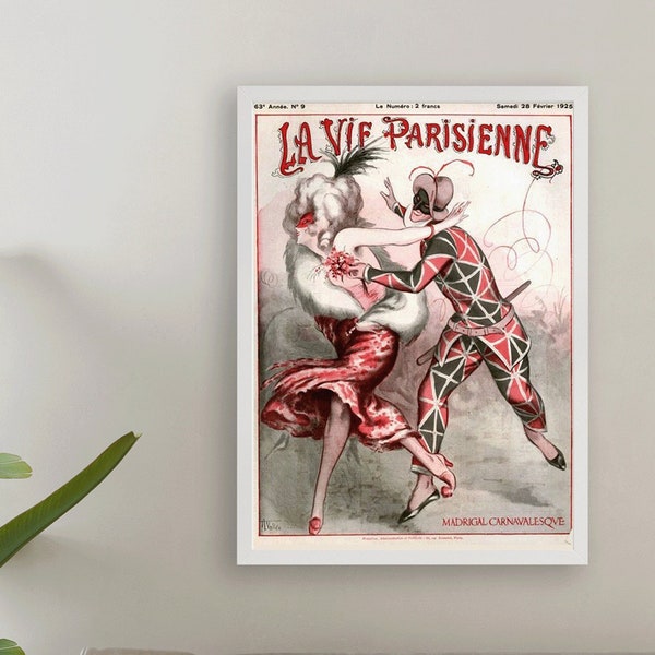 la vie Parisienne (the Parisian life) Magazine Cover