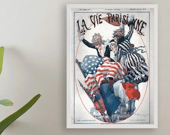 la vie Parisienne (the Parisian life) Magazine Cover