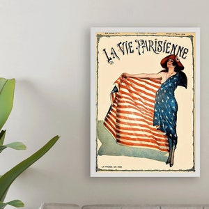 la vie Parisienne (the Parisian life) Magazine Cover