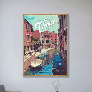 Vintage Venice Travel Poster Digital Art Print - 006