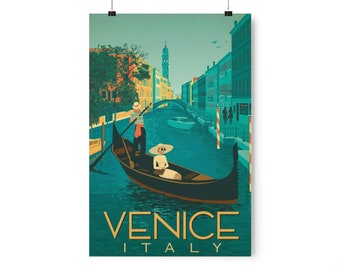 Fabulous Poster Poster Venezia Italia Poster Vintage Viaggi Art Deco 30's - Foto 5