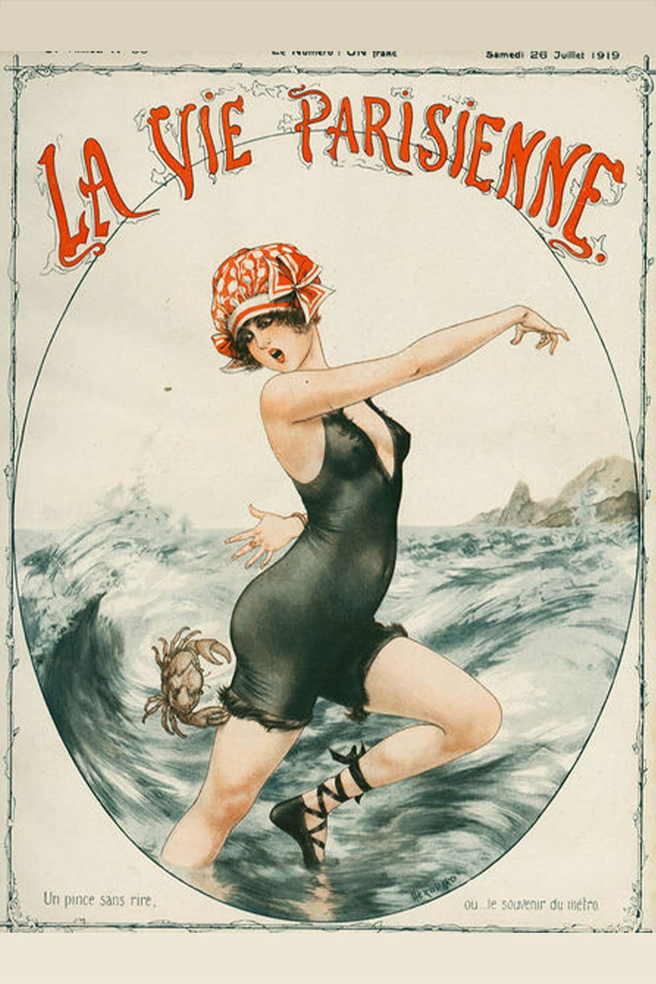 La Vie Parisienne the Parisian Life Magazine Cover July 1919 - Etsy