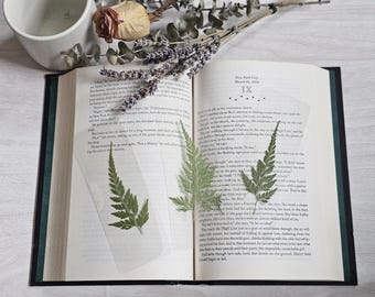 Pressed Fern Bookmark - Gift for Readers
