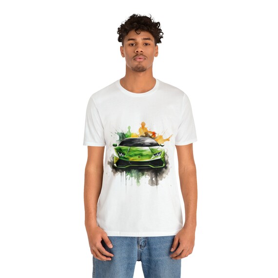 Lamborghini Shirt STO Shirt Lamborghini Car Shirt Mens Lambo Tee shirt Lime Green Car Fast Car Italian Shirt Italian Etsy Australia