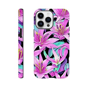 Pink Lillies Tough Phone Case