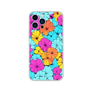 Abstract Wild Violets Flexi Phone Case