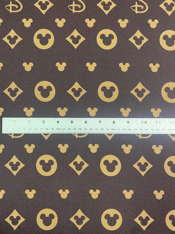 Mouse-Inspired Luxury Pattern Fabric, Designer Style, By The Yard (36" x 58")
