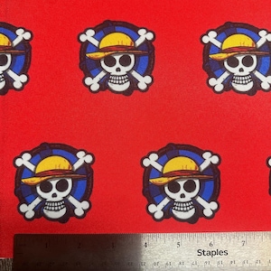 Tela de piratas de anime, inspirada en el manga, cortada a medida (91 x 147 cm)