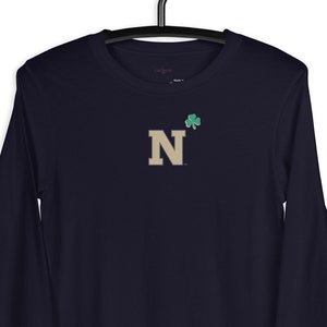 Navy Notre Dame Football Dublin 2023 Unisex Long Sleeve Tee