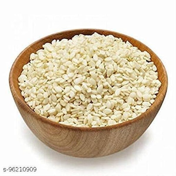 Pure & Natural White Sesame Seeds, Safaid Til, White Til, Sesamum Indicum, Herbal Seeds, High Fiber Food, Organic Seeds, Healthy seeds
