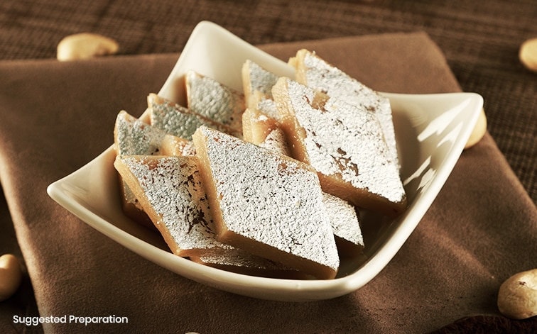 Pure Kaju Katli, Pure Ghee Kaju Katli, Cashew Sweets, Cashew Dessert ...