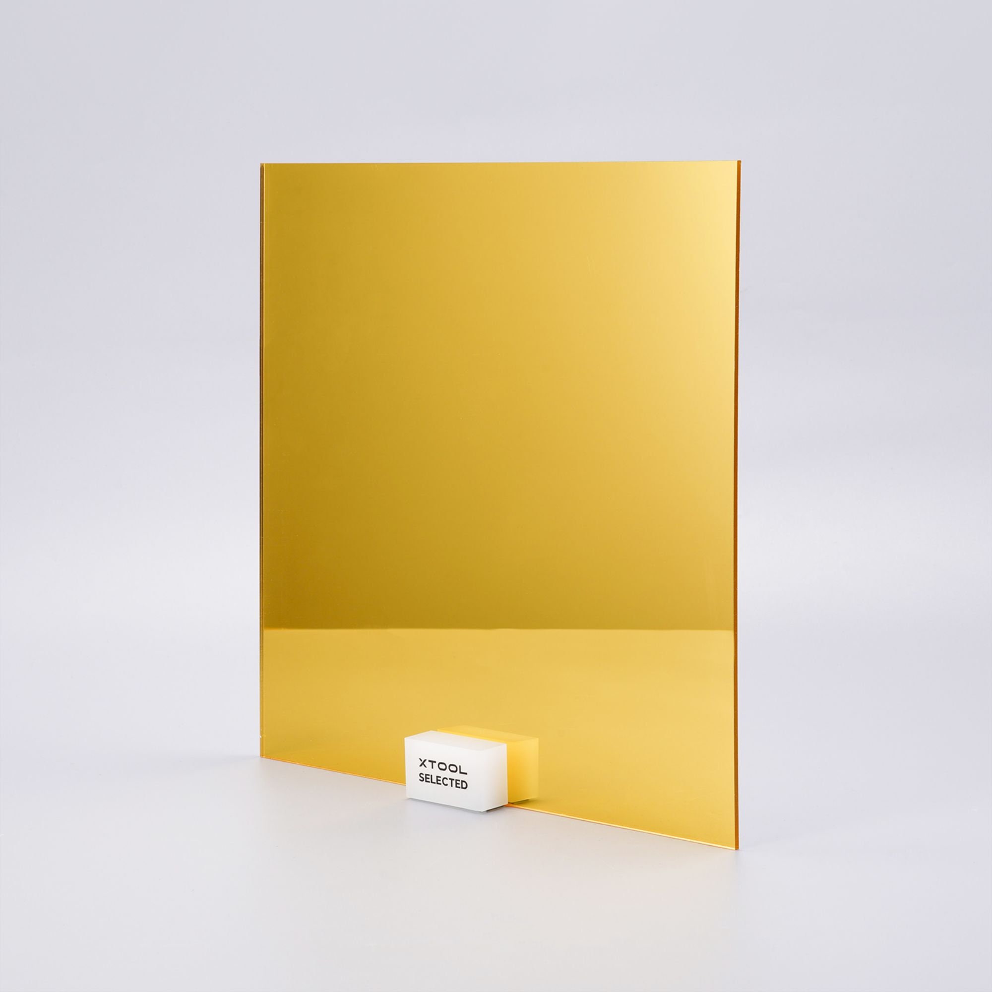 Gold Acrylic Mirror Sheet. 300x300x2,6 Mm 