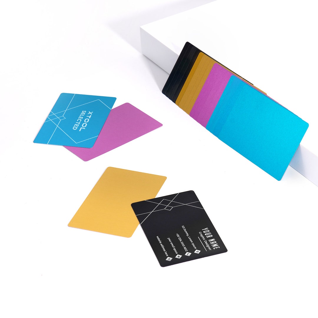 Metal Business Cards 20 Pack Blank Metal Business Cards for - Etsy
