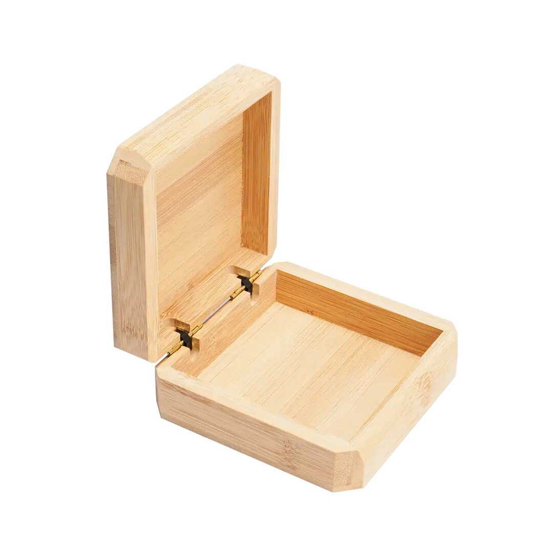 Wood Gift Box Unfinished Wooden Box for Crafts DIY Jewelry Etsy