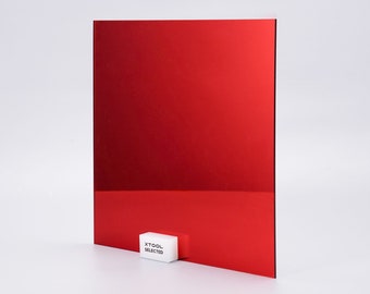 Red Mirror Sheet Plexiglass Pack Of 2-8.5 X 11 Inches Corner Shatterproof  Mirror Plastic Mirrors For Wall Plexiglass Sheet For Decoration, Craft,  Home Decor 