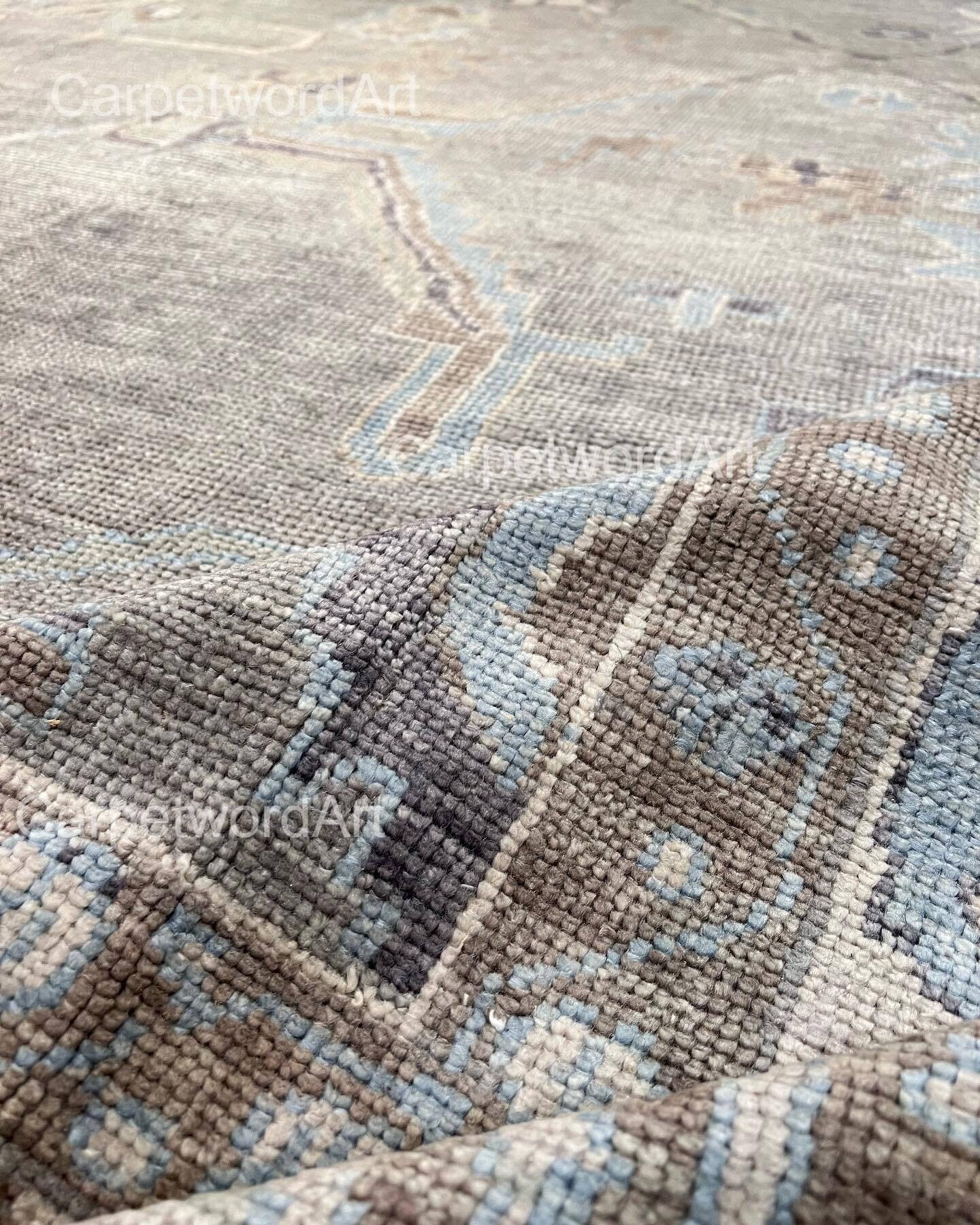 Grey Turkish Oushak Rug for Hallway to Order Carpet Handmade Turkish ...