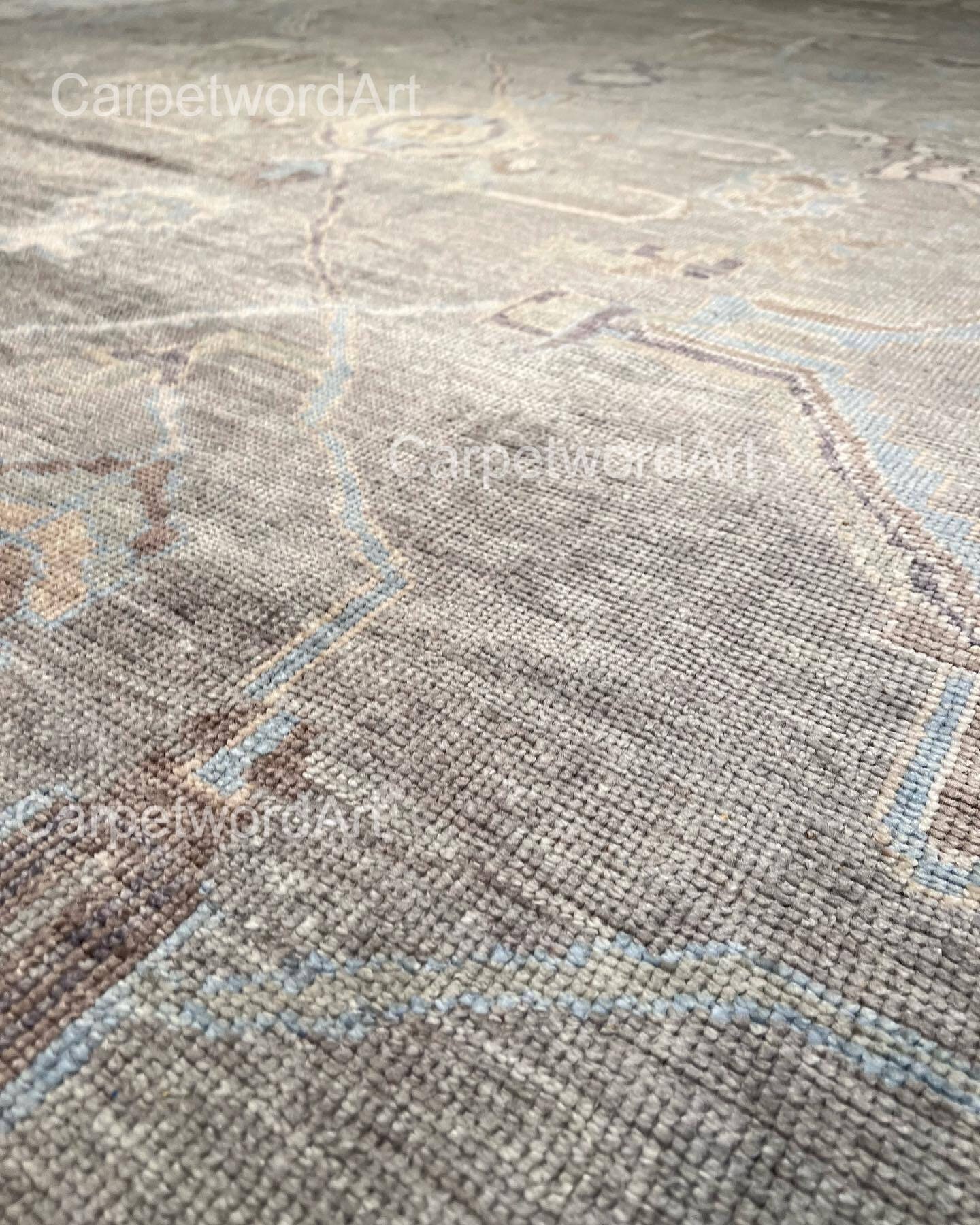 Grey Turkish Oushak Rug for Hallway to Order Carpet Handmade Turkish ...