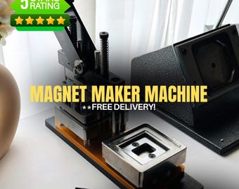 Photo Magnet Maker Machine - Fridge Magnet Maker Ultimate Kit | Magnet Machine with 1,000 supplies | High Quality | FREE DELIVERY!