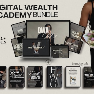 3 Monthly Payment Plan - DWA Digital Wealth Academy Course Bundle with Master Resell Rights | How to make Passive Income course | Faceless