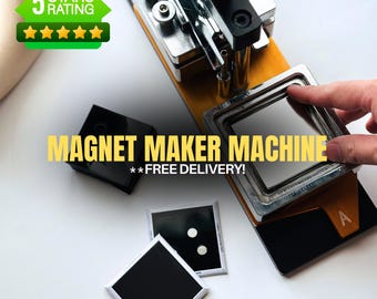 Magnet Maker Machine - Refrigerator Magnet Maker Kit | Magnet Machine with 1,000 supplies | High Quality | FREE DELIVERY - Start a business