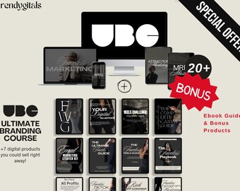 UBC - 3 Monthly Payment PLAN | UBC - Ultimate Branding Course Bundle with Master Resell Rights, Digital Product, Faceless Digital Marketing