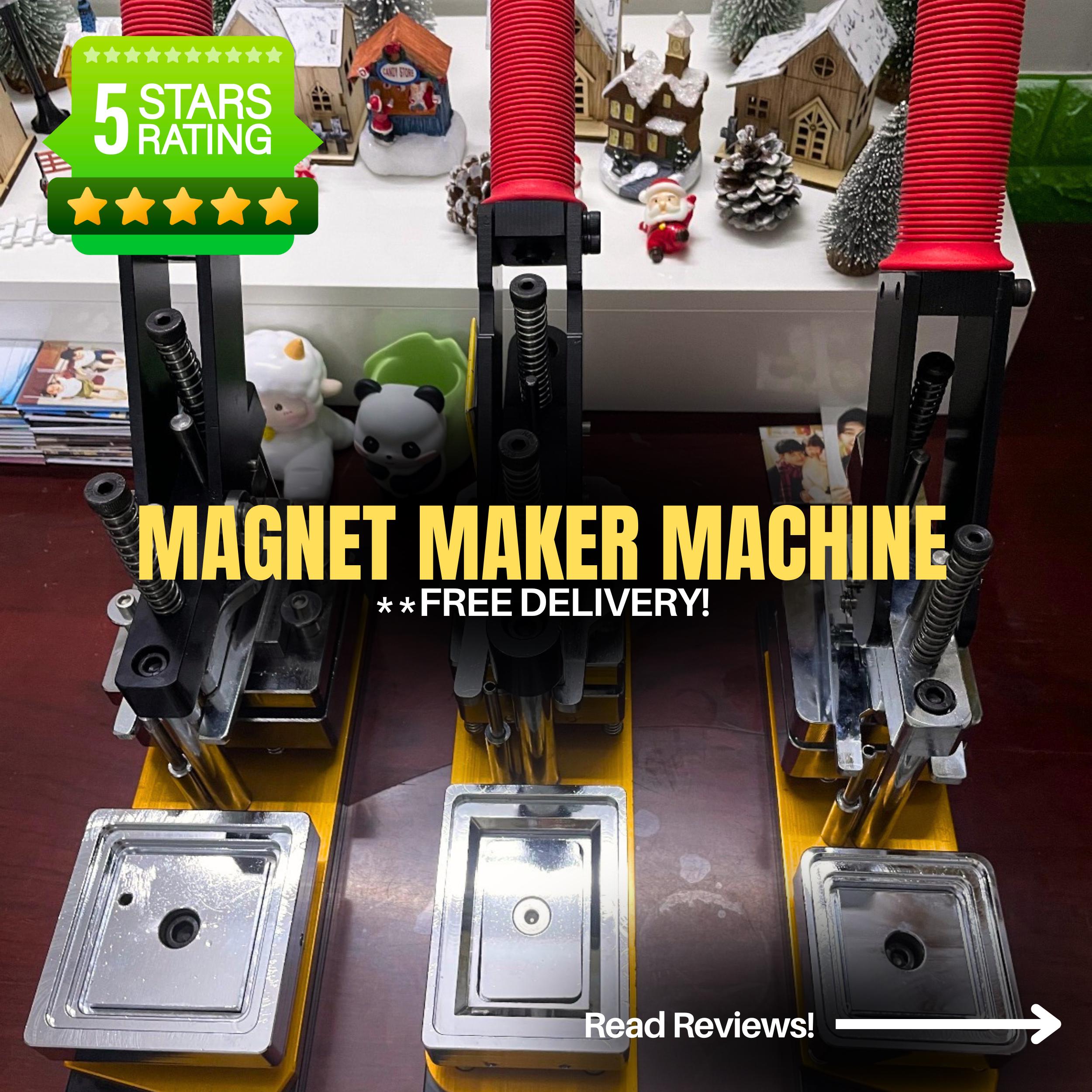 Magnet Maker Machine - Fridge Magnet Maker Ultimate Kit – Complete Machine with 1,000 supplies | Comes in different sizes | FREE DELIVERY!