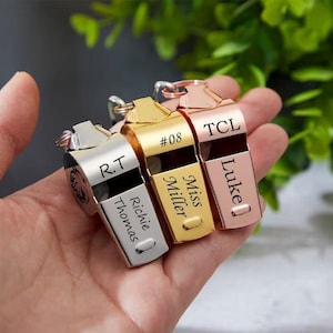 Personalised Whistle,Custom Coach Whistle,Coach Gift,Engraved Coach Whistle,Sport Coach Whistle,Stainless Steel Outdoor Whistle,Teacher Gift