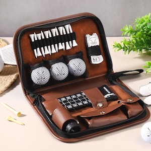 Personalized Golf Gift Set,Custom Engraved Accessories for Golfers,All-in-One Toolbox,Gift for Golfer,Lawn Tools Ball Markers Set