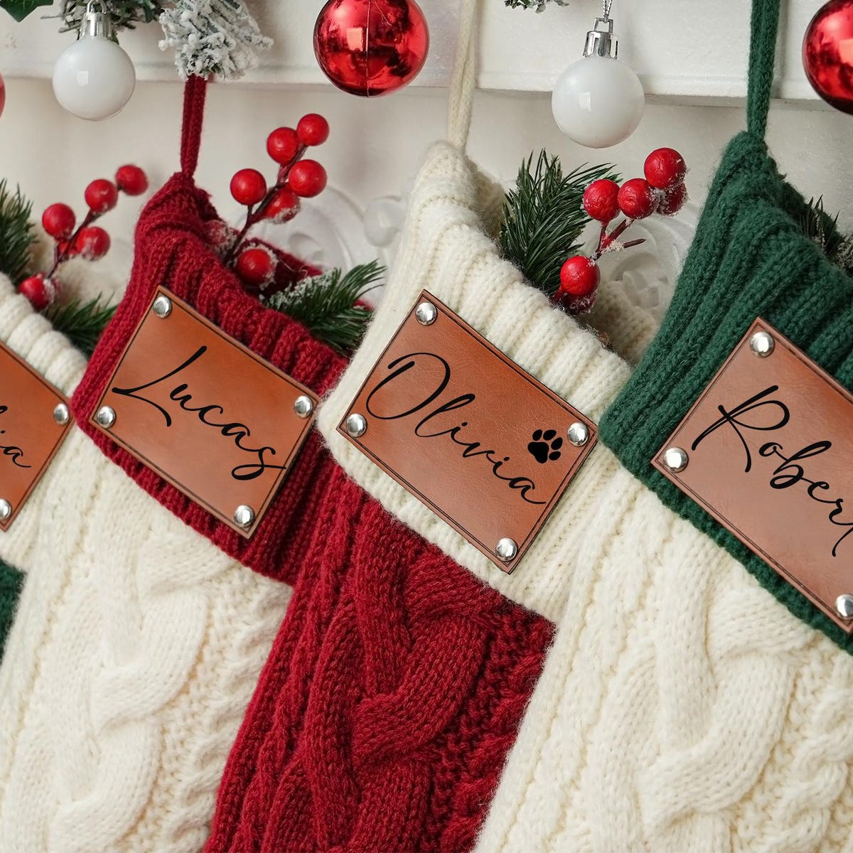 Personalized Family Christmas Stockings,2025 Family Stockings With Name,holiday Stockings,custom Knitted Stockings,holiday Decor Gift - Etsy