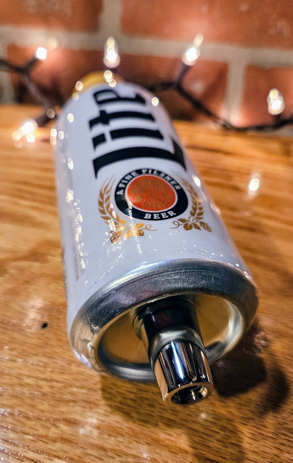 Miller Lite Beer Tap Handle. Aluminum Bottle, Epoxy Coated Kegerator
