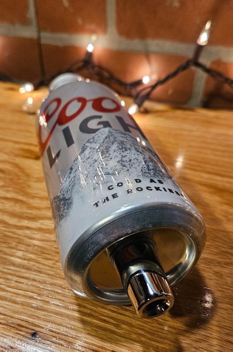 Coors Light Aluminum Beer Bottle Tap Handle. Hardened Epoxy Coated