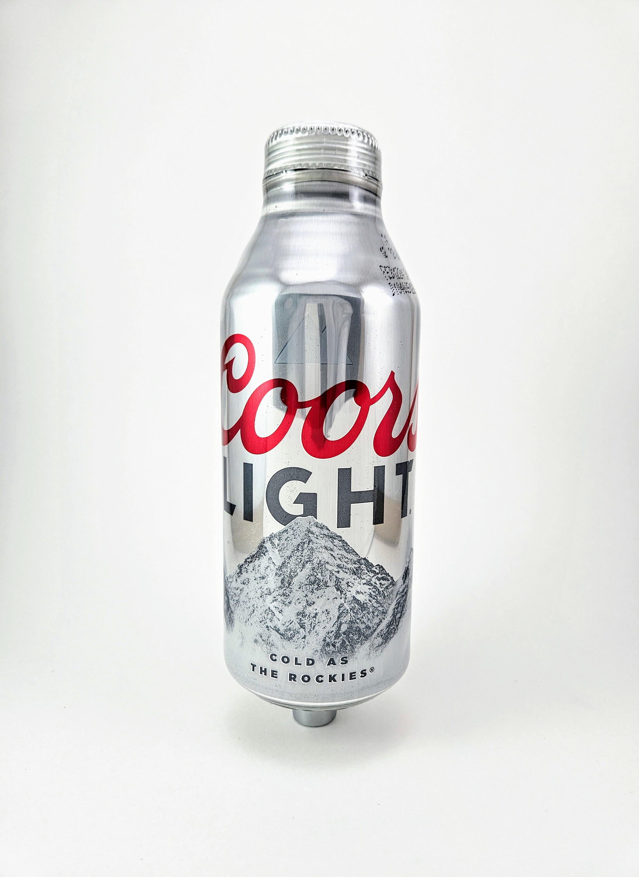 Coors Light Aluminum Beer Bottle Tap Handle. Hardened Epoxy Coated