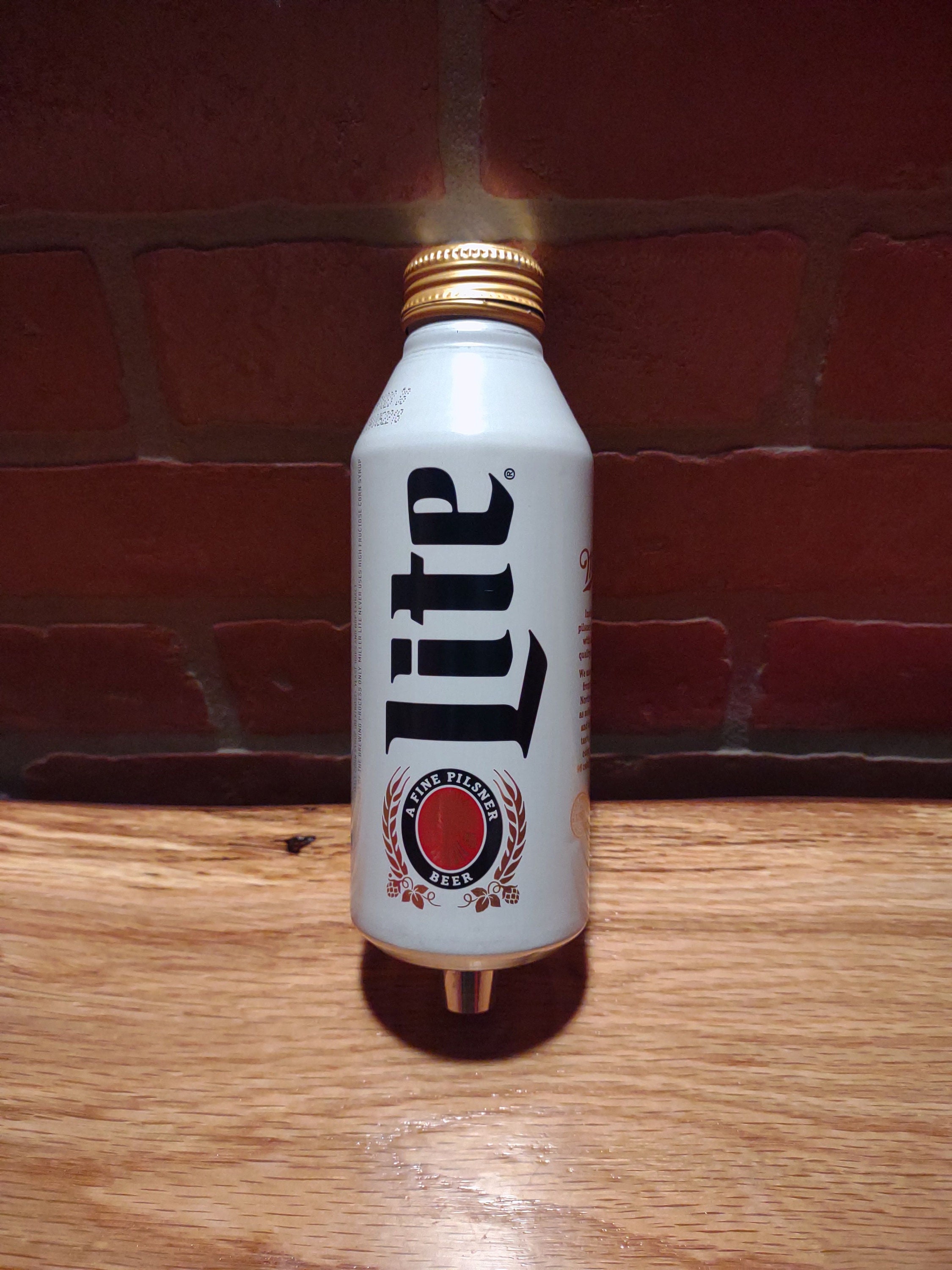 Custom Miller Lite Aluminum Beer Bottle Tap Handle. Kegerator. Etsy