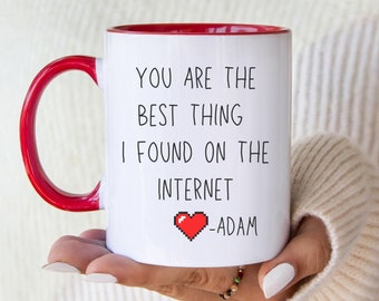 Taza de aniversario divertida, algo que encontré en internet, regalo