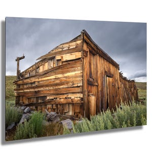 Old building in Bodie, California&#39;s best preserved ghost town, Canvas Print Metal Art Bedroom Living Room Wall Art Decor Home Business