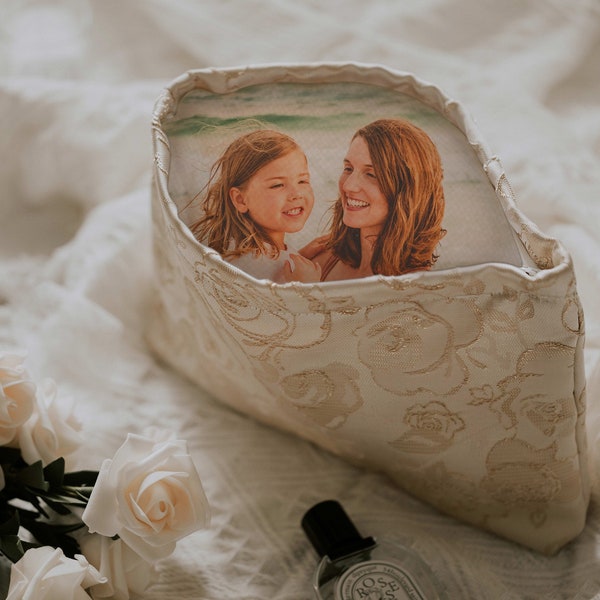 Cadeau personnalisé de sac à main de mariage pour la mère, cadeau de mariage pour la mère de la mariée, cadeau de fleur d'anniversaire, cadeau de fête des mères, cadeau pour maman