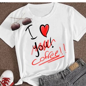 Unisex I Love Coffee T-shirt