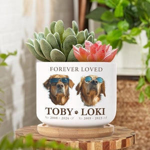 Personalized Pet Memorial Plant Pot, Custom Dog Memorial Planter, Dog Plant Pot, Loss of Dog Gift, Pet Sympathy Gift, Pet Memorial Gift
