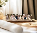 Personalized Family Name Photo Collage Acrylic Block, Family Photo Gift, Anniversary Gift, Gift for Dad, Mom Birthday Gift, Home Decor