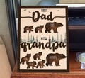 Personalized Papa Bear Sign With Kids Name, Custom First Dad Now Grandpa Sign, Custom Father's Day Gift, Gift for Dad, New Grandpa Gift product logo