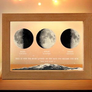 LOVELYPOD Custom Mom's Universe Light Frame With Kid's Name