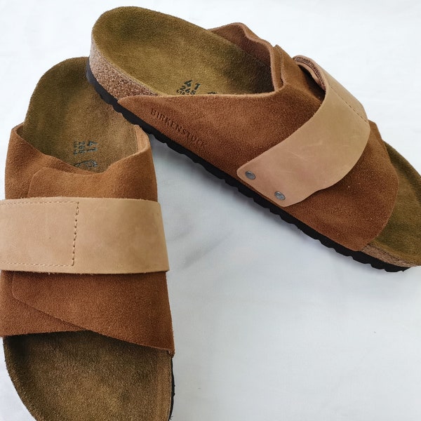 BIRKENSTOCK Slippers - Mink Brown, Handmade Women's Sandals, Women's Gifts