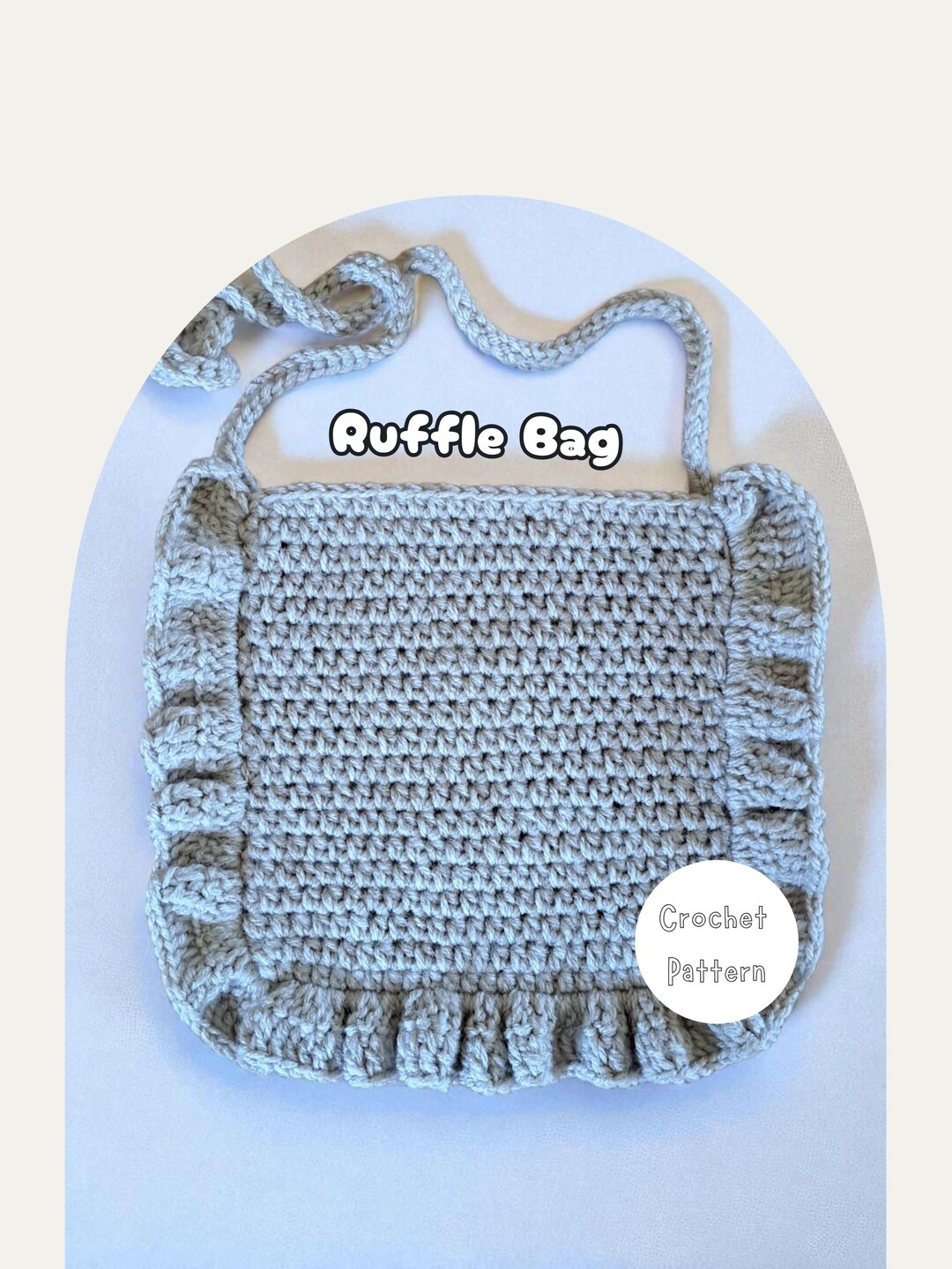 Ruffle Crochet Bag Pattern: Beginner-friendly, One-piece Design (PDF ...