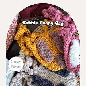 Crochet Purse pattern, Easter crochet pattern, Bunny crochet pattern, Crochet bag pattern, Crochet mini bag, Quick crochet pattern,